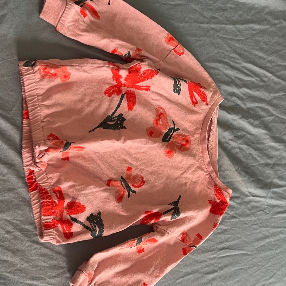 18 months Butterfly Floral Sweatshirt